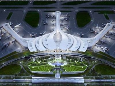 Phương án thiết kế kiến trúc sân bay Long Thành. (Ảnh: ACV)