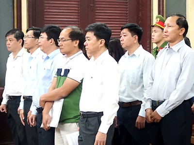 Lãnh đạo và cán bộ Navibank kêu oan. Ảnh: Hải Duyên