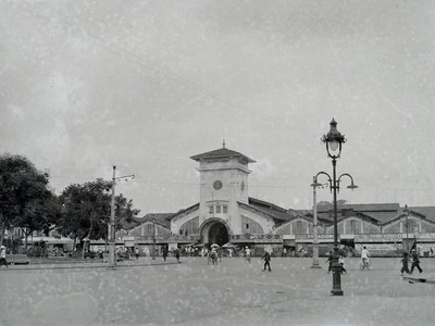 Chợ Bến Thành hơn 90 năm trước, khi xe máy chưa xuất hiện