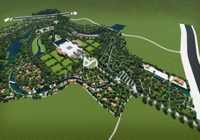 Phối cảnh đề xuất thiết kế Công viên Hòa Bình Mỹ Lai. Ảnh: UBND Quảng Ngãi.