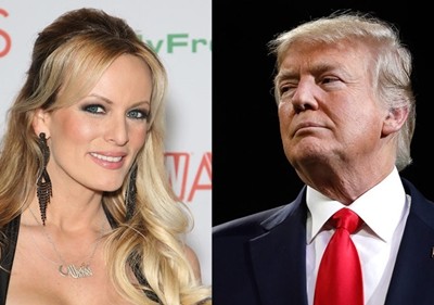 Stormy Daniels và Tổng thống Mỹ Donald Trump. Ảnh: TNS.