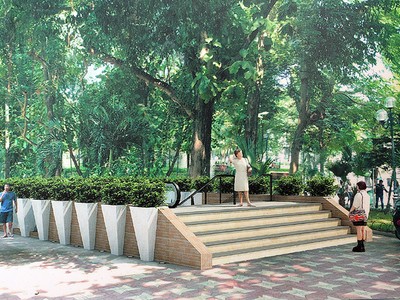 Hà Nội trưng bày phối cảnh ga tàu điện ngầm cạnh Hồ Gươm