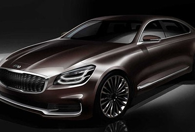 Ảnh teaser của Kia K900 thế hệ mới. 