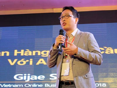 Ông Gijae Seong - Trưởng bộ phận bán hàng toàn cầu của Amazon tại Singapore. Ảnh: Anh Tú