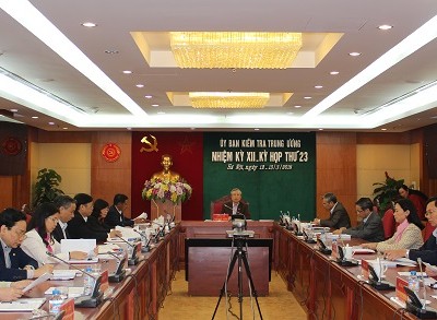 Thông cáo báo chí kỳ họp 23 của Ủy ban Kiểm tra Trung ương