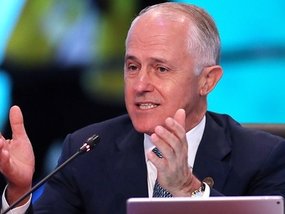 Thủ tướng Australia Malcolm Turnbull phát biểu tại Hội nghị Cấp cao Đặc biệt ASEAN – Australia, thành phố Sydney, Australia, ngày 18/3. Ảnh: Reuters.