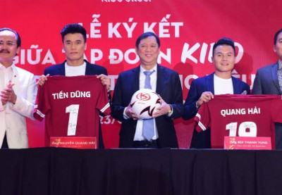 Giá trị hợp đồng làm đại sứ thương hiệu của Tiến Dũng và Quang Hải lên đến hàng chục tỷ đồng