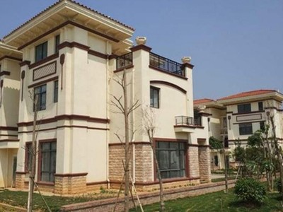 Một trong hàng trăm căn biệt thự được tỷ phú Chen bỏ tiền túi ra xây cho dân làng ở. (Nguồn: Oeeee.com)