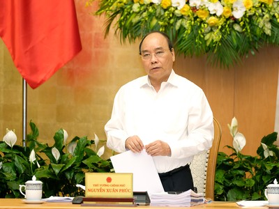 Thủ tướng Nguyễn Xuân Phúc phát biểu tại phiên họp - Ảnh: VGP/Quang Hiếu