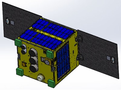 Mô hình vệ tinh MicroDragon. Ảnh: VNSC.