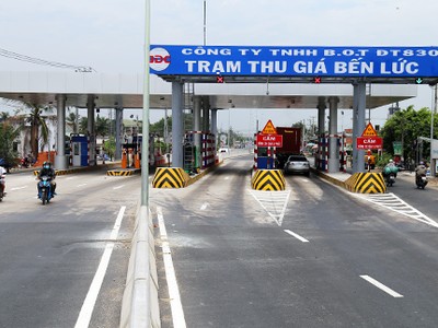 Dự án giao thông BOT đầu tiên của tỉnh Long An sẽ thu phí thử nghiệm từ ngày 15/4. Ảnh: Châu Đức.