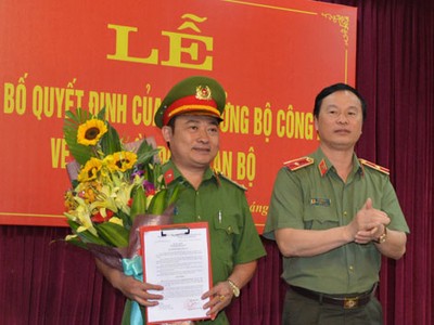 Công bố quyết định của Bộ trưởng Bộ Công an về công tác cán bộ
