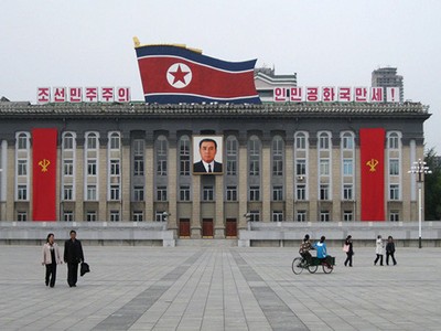 Quảng trường trung tâm ở thủ đô Bình Nhưỡng của Triều Tiên (Ảnh: Sputnik)