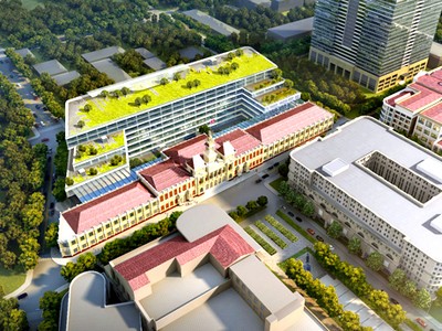 Phối cảnh trụ sở HĐND - UBND sau khi được nâng cấp. Nguồn: Sở Quy hoạch - Kiến trúc.