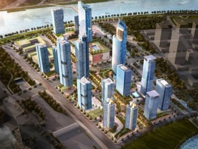 Mô hình dự án của Lotte tại Thủ Thiêm, TP.HCM.