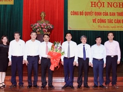 Nhân sự mới Thanh Hóa, Nghệ An
