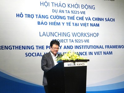 Thứ trưởng Bộ Y tế Phạm Lê Tuấn phát biểu tại Hội thảo.