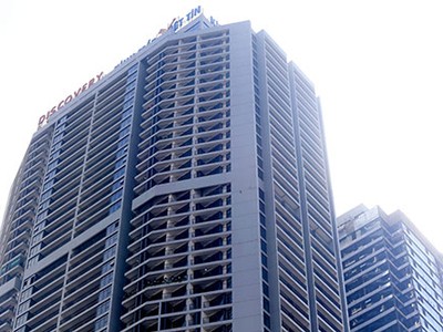 Tổ hợp trung tâm thương mại, căn hộ cao cấp Discovery Complex có hai tòa tháp 52 tầng, 34 tầng nằm ở vị trí đắc địa giữa trung tâm quận Cầu Giấy. Ảnh: Phương Sơn