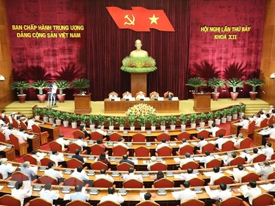 Toàn cảnh Hội nghị Trung ương 7. (Nguồn: TTXVN)