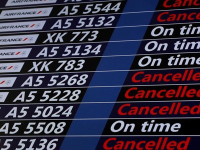 Một số chuyến bay của Air France bị hoãn vì đình công. Ảnh: RFI
