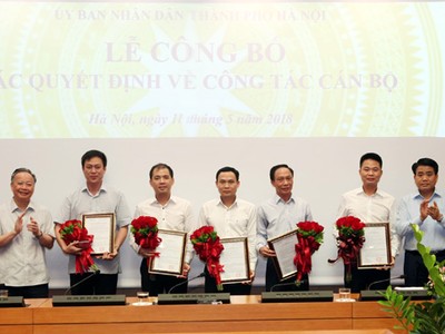 Hà Nội điều động, bổ nhiệm nhiều nhân sự chủ chốt