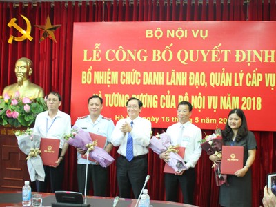 Bộ Nội vụ thi tuyển thành công 4 lãnh đạo cấp Vụ