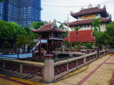 Chùa Một Cột hơn 50 năm tuổi ở Sài Gòn