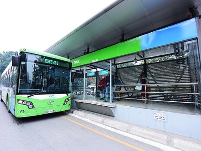 Trước đó Hà Nội đã đưa tuyến BRT 01 vào hoạt động. Ảnh: Giang Huy.