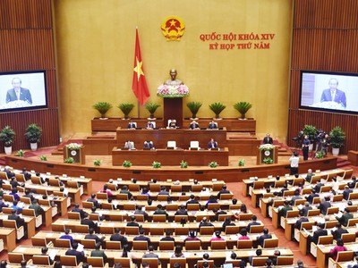 Nội dung chất vấn và trả lời chất vấn tại kỳ họp thứ 5 lần đầu thực hiện theo hình thức "hỏi nhanh, đáp gọn". Ảnh: Hoàng Phong.