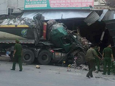 Hiện trường vụ tai nạn. Ảnh: PG.