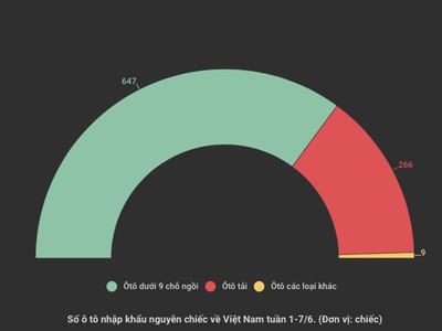 Lượng ô tô nguyên chiếc nhập khẩu về Việt Nam bất ngờ tăng gấp 3 lần
