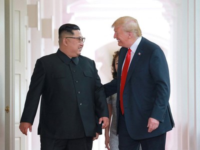 Nhà lãnh đạo Triều Tiên Kim Jong-un và Tổng thống Mỹ Donald Trump (Ảnh: Reuters)