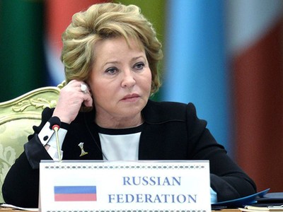 Chủ tịch Hội đồng Liên bang Nga Valentina Matvienko (Ảnh: Sputnik).