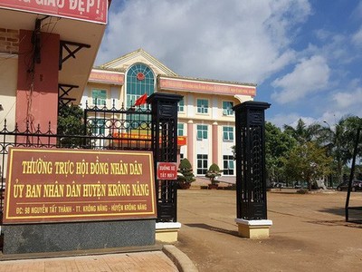 UBND huyện Krông Năng nơi ông Sáu công tác.