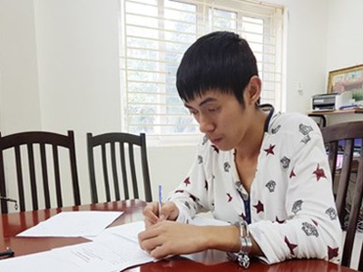 Cao Xuân Hùng tại thời điểm bị bắt giữ.