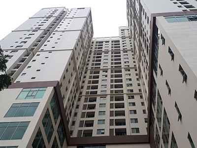 Khu tổ hợp chung cư, văn phòng cho thuê ở 493 Trương Định. Ảnh: Phương Sơn.