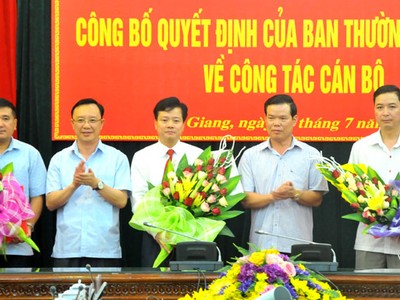 Kiện toàn nhân sự 3 tỉnh