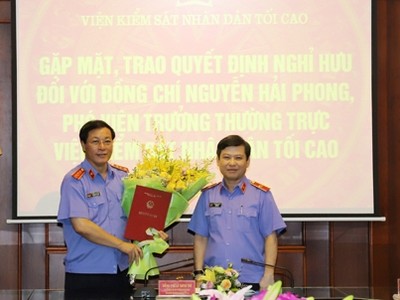 Trao quyết định của Chủ tịch nước đối với đồng chí Nguyễn Hải Phong