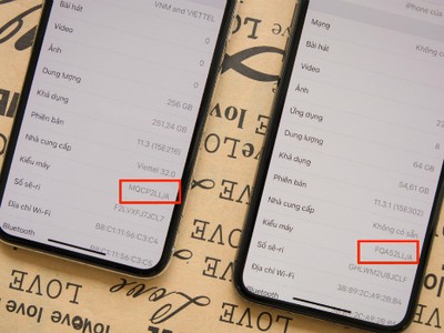 Người dùng dễ bị nhầm iPhone hàng CPO với hàng mới nếu không chú ý đến mã hiệu trong phần mềm.