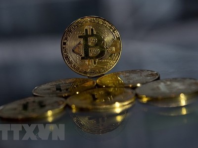 Đồng Bitcoin. (Ảnh: AFP/TTXVN).
