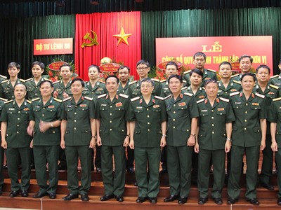 Công bố quyết định thành lập các đơn vị trực thuộc Bộ Tư lệnh 86