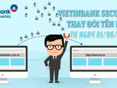 Công ty cổ phần Chứng khoán Ngân hàng Công thương Việt Nam chính thức đổi tên miền mới