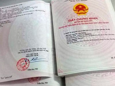 Theo thống kê của Sở Tài nguyên và Môi trường tỉnh Thái Bình, tính đến giữa tháng 3/2018, Sở này đang “ế” tới 71.252 sổ đỏ.