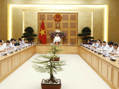 Sáng 25/7, Ban Chỉ đạo Đổi mới và Phát triển doanh nghiệp sơ kết 6 tháng thực hiện nhiệm vụ của năm 2018 dưới sự chủ trì của Phó Thủ tướng Chính phủ Vương Đình Huệ - Ảnh: VGP/Thành Chung.