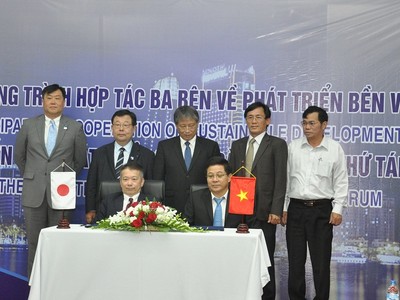 TP Đà Nẵng và TP Yokohama ký kết biển bản ghi nhớ hợp tác tại Diễn đàn phát triển đô thị lần thứ 8.