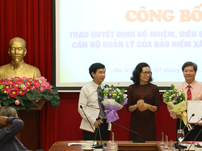 BHXH Việt Nam điều động, bổ nhiệm nhiều nhân sự mới