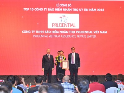 Prudential là công ty bảo hiểm nhân thọ nước ngoài uy tín nhất năm 2018