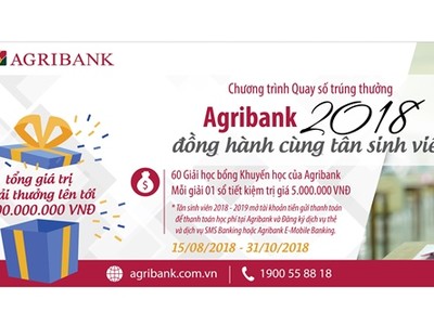 Agribank đồng hành cùng Tân sinh viên 2018