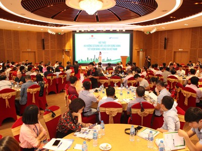 Toàn cảnh Hội thảo Xu hướng sử dụng vật liệu xây dựng xanh, tiết kiệm năng lượng tại Việt Nam do Bộ xây dựng và Eurowindow phối hợp tổ chức, diễn ra vào ngày 11/08/2018 tại Tòa nhà Văn Phòng Eurowindow, Hà Nội (Nguồn: Eurowindow.