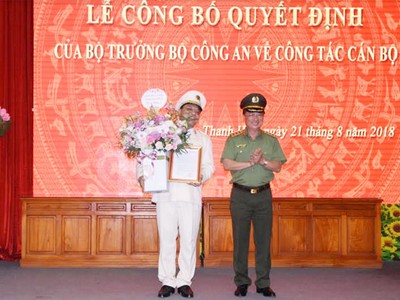 Điều động Thiếu tướng Nguyễn Hải Trung giữ chức vụ Giám đốc Công an tỉnh Thanh Hóa